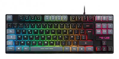 THE G LAB Clavier Gamer - The G-Lab - KEYZ CAESIUM - RGB - Noir & gris - TKL 