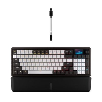 CORSAIR Clavier gaming Azerty filaire m&eacute;canique  Vanguard 96 Noir et Blanc