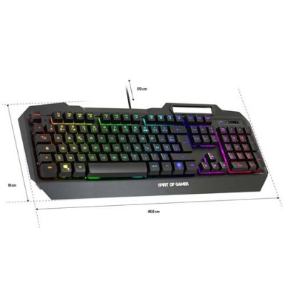 SPIRIT OF GAMER Clavier Gaming filaire  Elite-K40 Noir