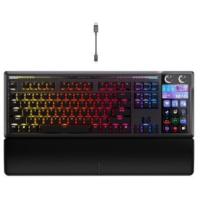CORSAIR Clavier gaming m&eacute;canique avec fil Azerty  Galleon 100 SD Noir