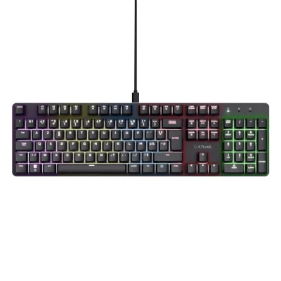 TRUST Clavier gaming m&eacute;canique filaire Azerty  GXT 871 Zora Noir 