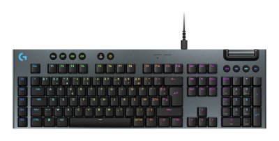 LOGITECH G Clavier gaming m&eacute;canique filaire ultra-plat Azerty 915 X Tactile Noir 