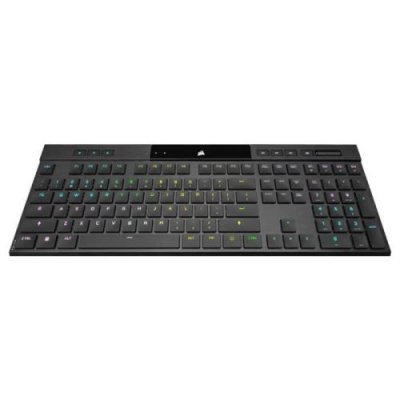 CORSAIR Clavier Gaming M&eacute;canique Ultrafin AZERTY K100 AIR WIRELESS R&eacute;tro&eacute;clairage LED