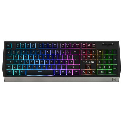 THE G LAB Clavier gaming sans fil Azerty The G-Lab Keyz Tungsten Ex Noir