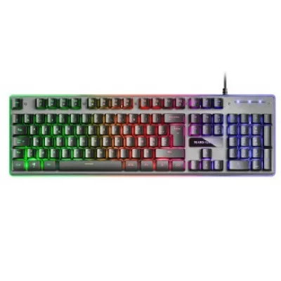 MARS GAMING Clavier  MK220FR Avec Fil USB Jeux RGB QWERTY FR Noir