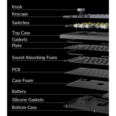 KEYCHRON Clavier m&eacute;canique filaire et sans fil pour Mac et PC AZERTY -  Q3 Pro SE