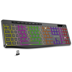 ADVANCE Clavier PC  R TYPE Noir Sans fil/RGB/Batterie/IPX4/Win et Mac 