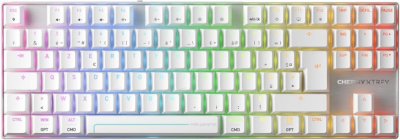 CHERRY Clavier PC  MX 8.2 Pro TMR - Sans fil/TKL/Blanc