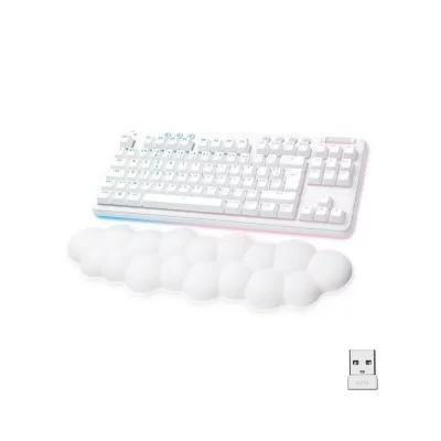 LOGITECH Clavier PC  Aurora - G715 TKL M&eacute;canique Sans fil - Blanc 