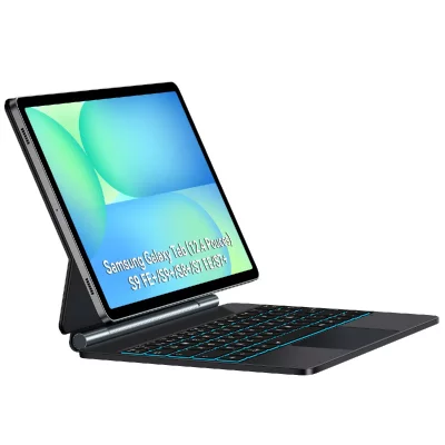 VANWIN Clavier Pour Samsung Galaxy Tab S10+Plus/S9+Plus/S9 FE+Plus/S8+Plus/S7+Plus 12,4""AZERTY
