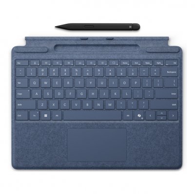 MICROSOFT Clavier pour Surface Pro avec stylet Slim Pen - Saphir