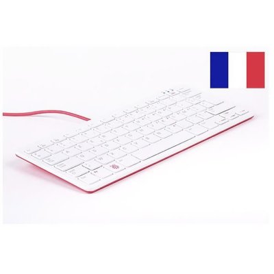 RASPBERRY PI Clavier  Rouge Blanc Azerty &Agrave; 3 Ports Usb 2.0