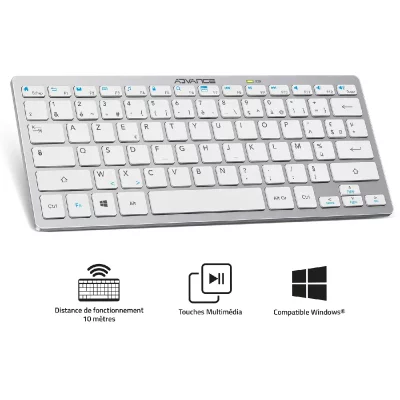 ADVANCE Clavier Sans Fil Bluetooth  Smartkeys (gris)