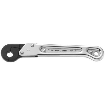 FACOM Cl&eacute; &agrave; tuyauter m&eacute;trique droite  avec toile, ouverture : 8 mm