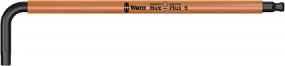 WERA Cl&eacute; allen coud&eacute;es p.vis &agrave; 6 pans creux  950 SPKL Hex-Plus HF 5,0