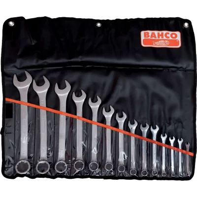 BAHCO Cl&eacute; mixte r&eacute;gl&eacute; 17 dlg dans un sac en plastique - 