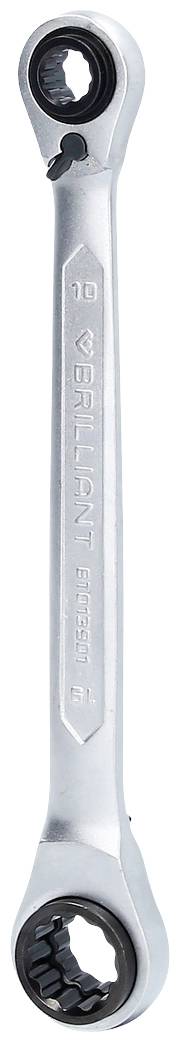 BRILLIANT TOOLS Cl&eacute; polygonale 4 en 1 &agrave; cliquet  bt013901 BT013901