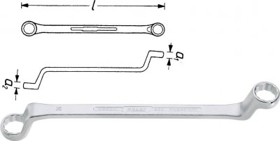 HAZET Cl&eacute; polygonale double similaire DIN838 20x22mm  1 pcs