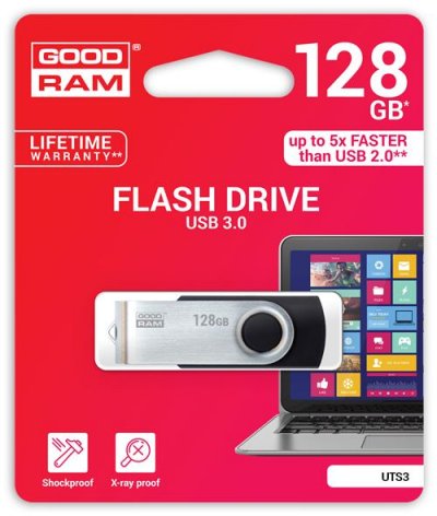 GOODRAM Cl&eacute; usb 128go  Twister 3.0 noir 
