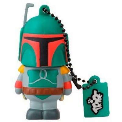TRIBE Cl&eacute; USB 16 Go  Design Star Wars Boba Fett Argent