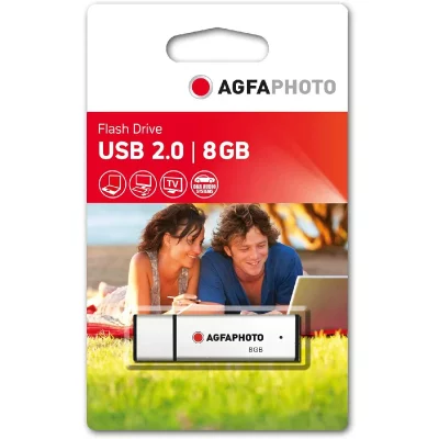 AGFA PHOTO Cle USB 2.0 AgfaPhoto USB Flash Drive 2.0 8Go Argent