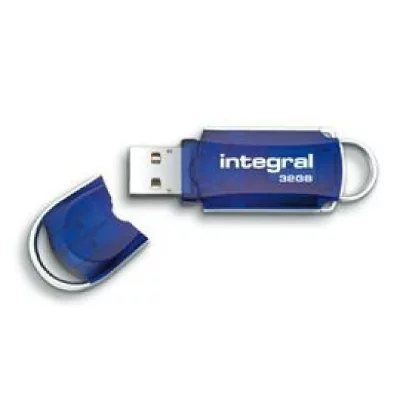 INTEGRAL Cle USB 2.0  Courier 64Go Bleu