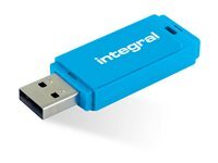 INTEGRAL Cl&eacute; USB 2.0  Neon 128 Go Bleue