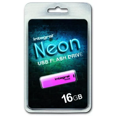 INTEGRAL Cle USB 2.0  Neon 16Go Rose