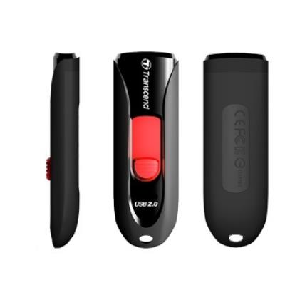 GENERIQUE Cle usb 2.0 transcend jetflash 590 - 64go noir rouge ts64gjf590k 