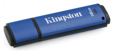 KINGSTON Cl&eacute; USB 3.0  DataTraveler Vault Privacy 3.0 16 Go Bleu 
