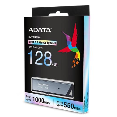 ADATA Cl&eacute; usb  elite ue800 128 go usb-c 3 2 gen2 AELI-UE800-128G-CSG