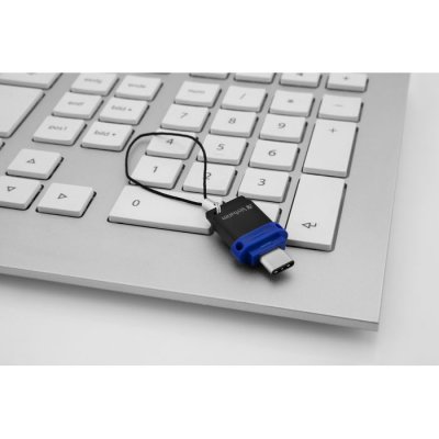 VERBATIM Cl&eacute; usb et usb C 32go  3.0 bleu 