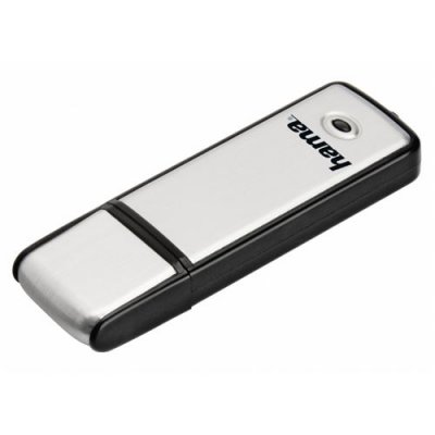 HAMA Cl&eacute; USB Fancy, USB 2 .0, 32 GB, 10 MB/s, noir/argent, emballage fin 