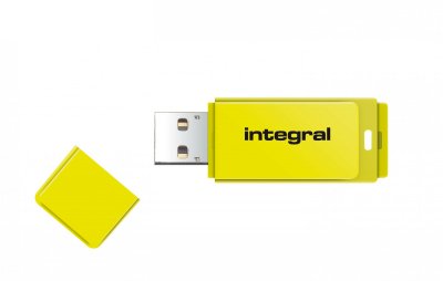 INTEGRAL Cl&eacute; Usb  Neon Jaune 128 Go 