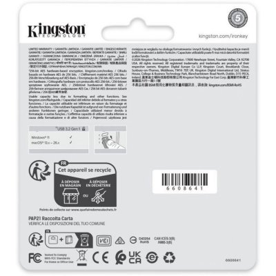 KINGSTON Cl&eacute; USB  Cl&eacute; 64Go USB 3.2 IKLP50G2/64GB