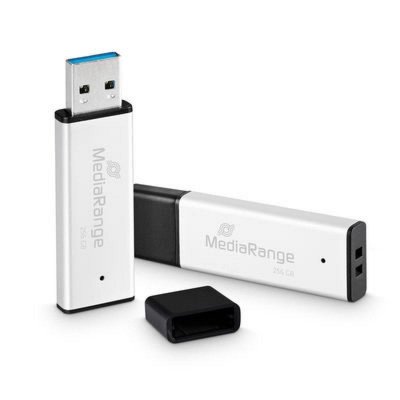MEDIARANGE Cl&eacute; USB  MR1903 256Go USB 3.0 300Mo/s CompactFlash Argent