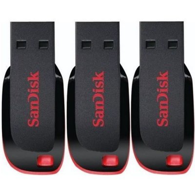 SANDISK Cl&eacute; USB -  - Cruzer Blade - 16 Go - Paquet de 3 - USB 2.0