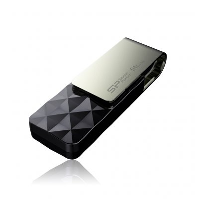 SILICON POWER Cl&eacute; USB  Blaze B30 64 GB Noir 