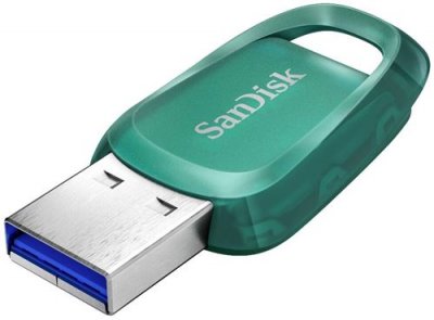 SANDISK Cl&eacute; USB Ultra Eco lecteur USB flash 128 Go USB Type-A USB 3.2 SDCZ96-064G-G46 Vert