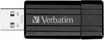 VERBATIM Cl&eacute; USB  PinStripe 16 Go Noir