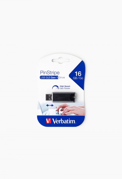 VERBATIM Cl&eacute; USB  Store'n'Go Pin Stripe 16 Go Noir 