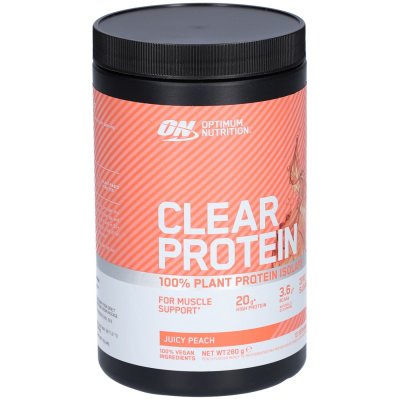 OPTIMUM NUTRITION Clear Protein 100% Plant Protein Isolate (280g)Peach Prot&eacute;ines V&eacute;g&eacute;tales