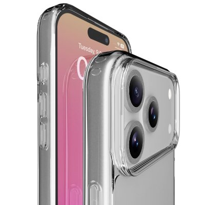 CELLULARLINE Clear Strong - iPhone 17 Pro Max Coque rigide avec bords en caoutchouc