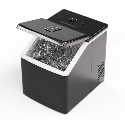  Clearcube Machine &agrave; gla&ccedil;ons glace transparente facile &agrave; utiliser 13 kg/24 h Noir 