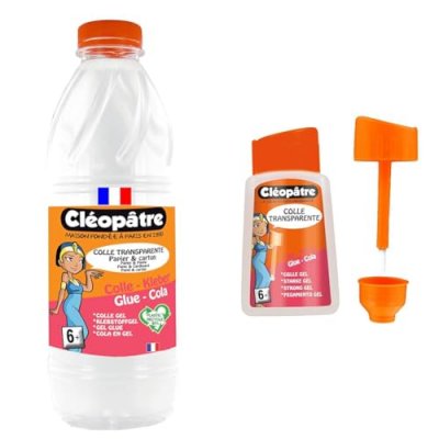 CLEOPATRE - Colle transparente - Flacon de recharge au format de 1 kg