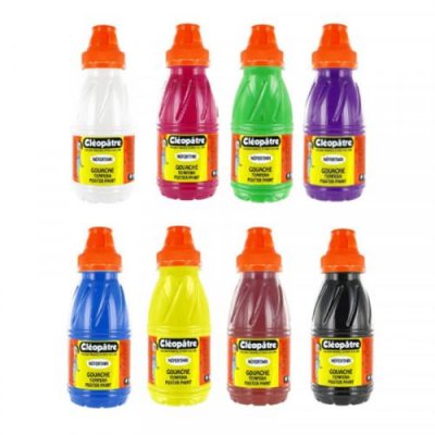 CLEOPATRE Cl&eacute;op&acirc;tre PGN250X8 Lot de 8 Peinture 250 ml Assortiment de Couleurs