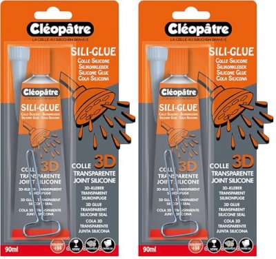CLEOPATRE  - Sili Glue - Colle Silicone avec Embout de pr&eacute;cision 90 ml