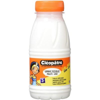 CLEOPATRE Cl&eacute;op&acirc;tre VI250 Vinyl'Ecole Flacon de colle vinylique 250 g Blanc