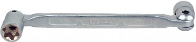 KS TOOLS Cl&eacute;s &agrave; douilles articul&eacute;es Torx e, E18xE20 - 