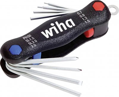 WIHA Cles six pans en etui pliable mini pocketstar WH27936 RI2910 - 